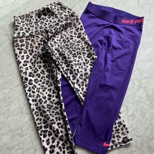 Two cute workout pants 💪